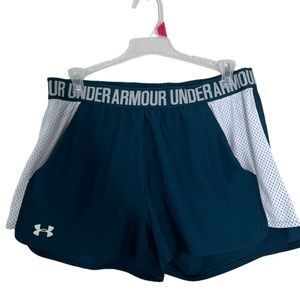 Under Armour Active Green and White Shorts